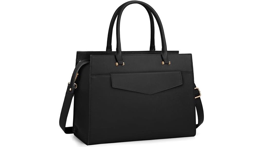 women s leather laptop tote