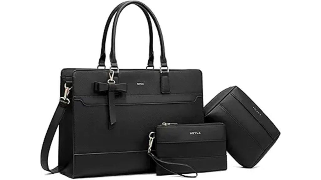 women s leather laptop tote