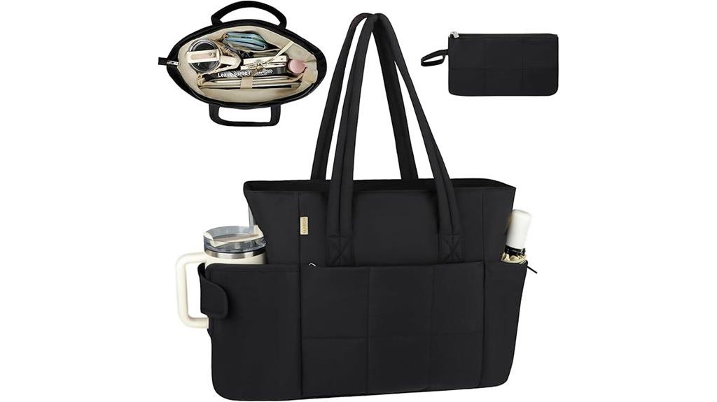 women s padded tote with laptop