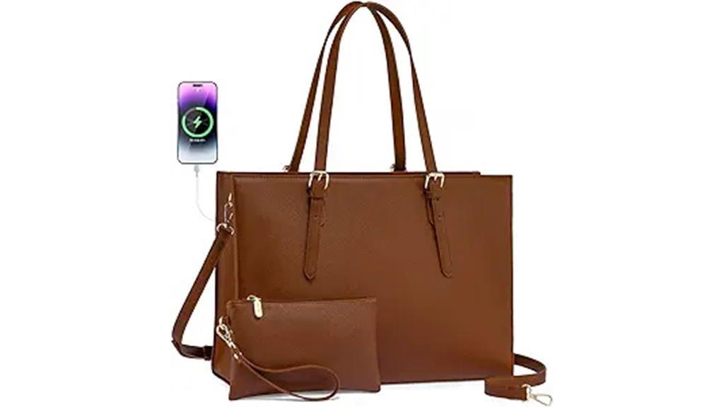 women s waterproof leather tote