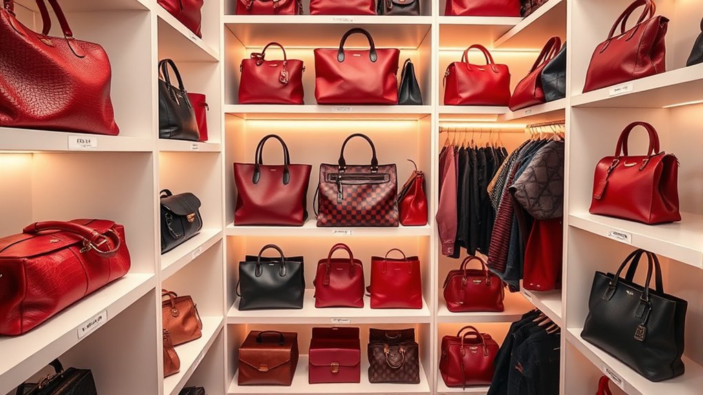 bag wardrobe organization tips