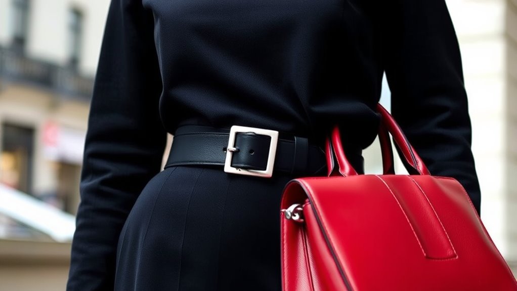 black and white accessories