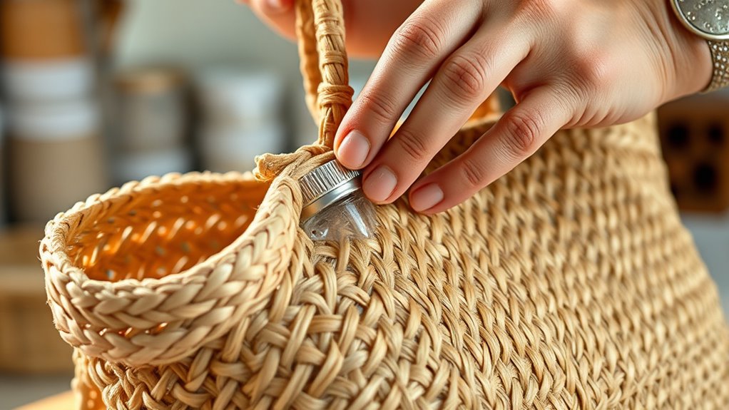 care for straw rattan bags