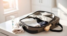 clean your travel bag thoroughly