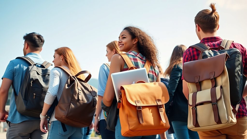 college student bag selection