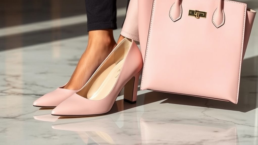 coordinate handbag and shoes
