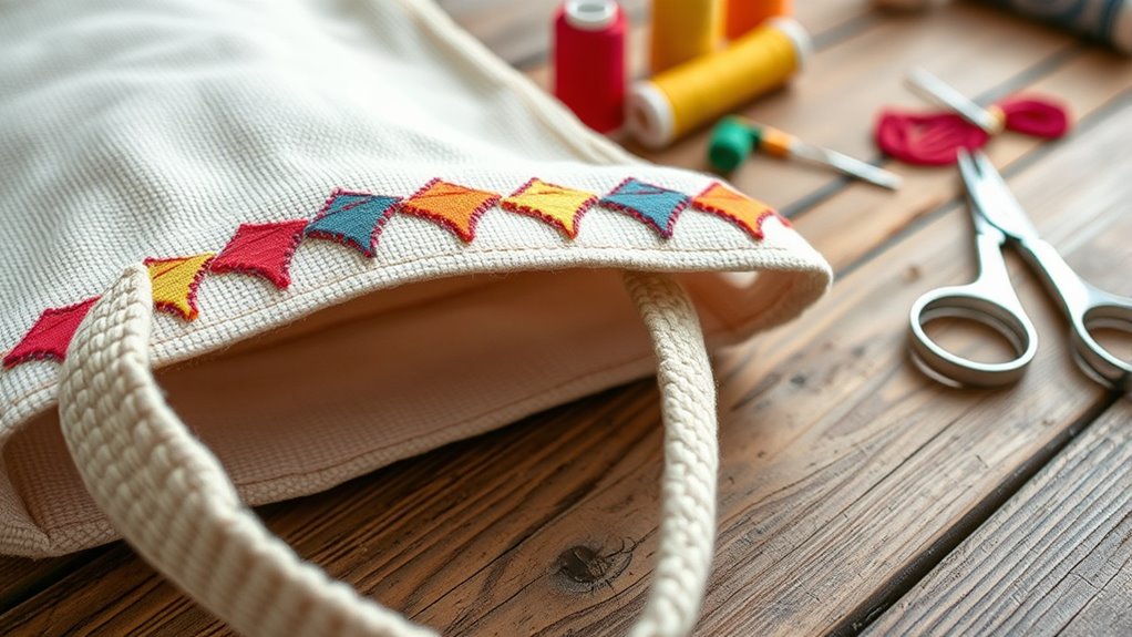 create eco friendly upcycled tote