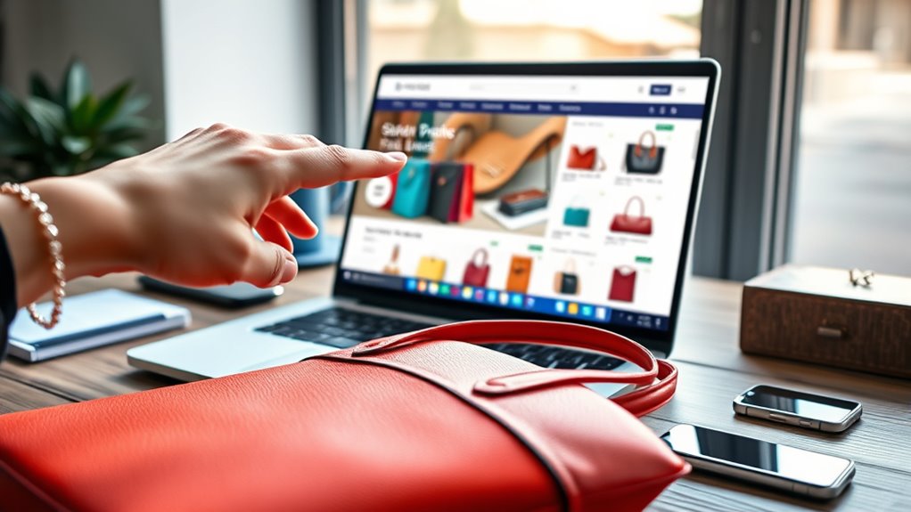 e commerce boosts handbag sales