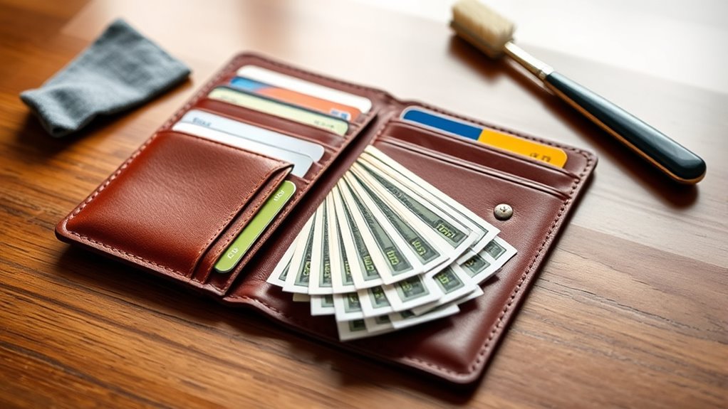 maintain tidy wallet organization