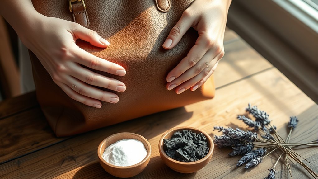 natural handbag odor removal