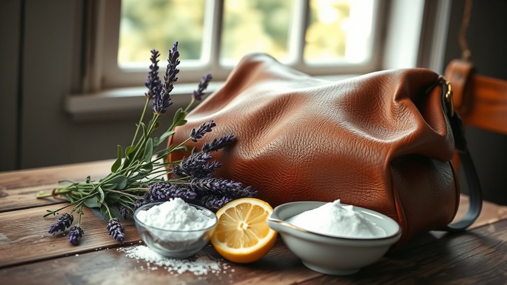 natural handbag odor removal