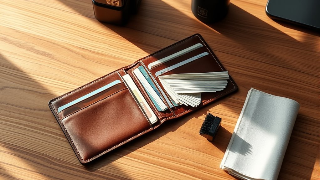 organized eco friendly wallet care