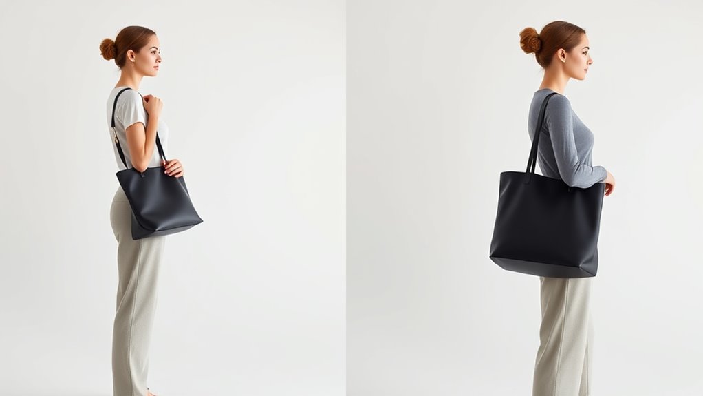 proper ergonomic bag carrying