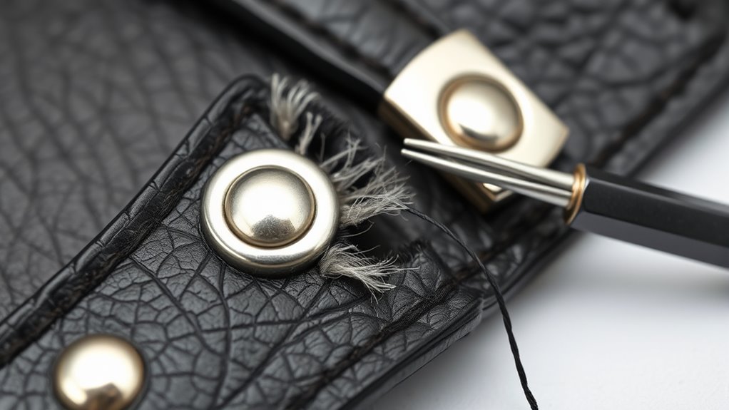 reinforce and replace purse strap