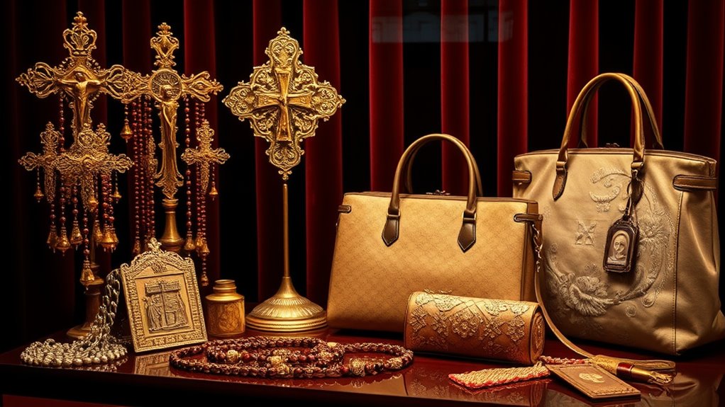 religious motifs in handbags