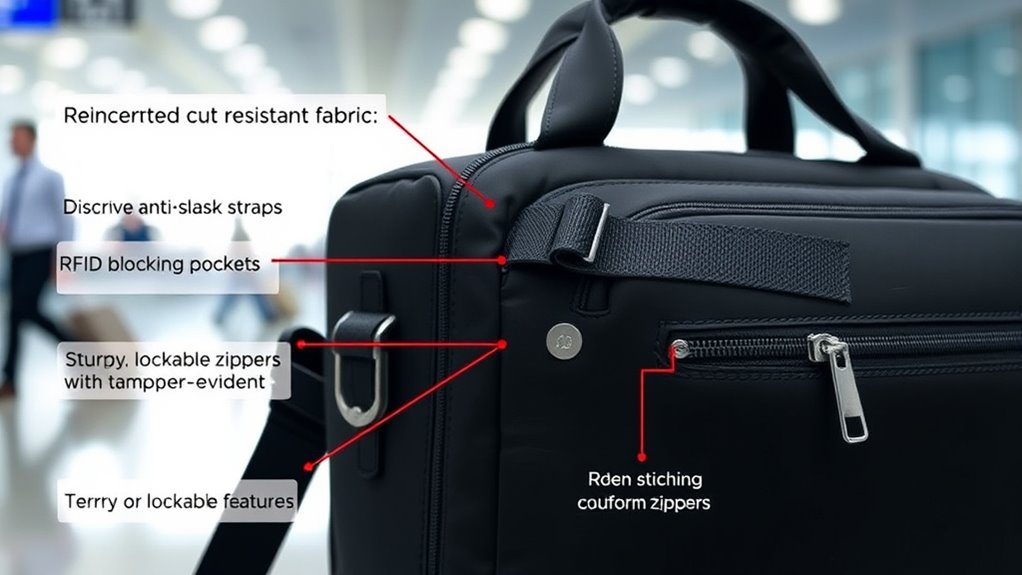 secure travel bag features