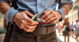 securely carry money abroad