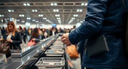 securely manage bags through security