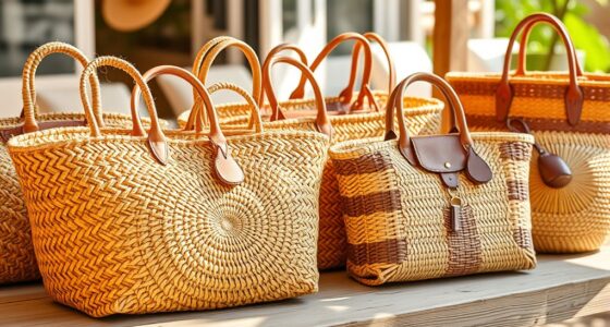 summer natural fiber bags