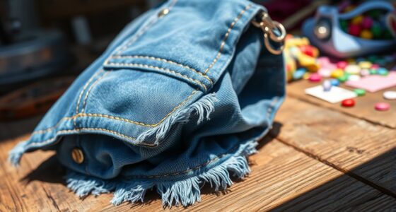 transform old jeans into purse