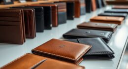 wallet material size features