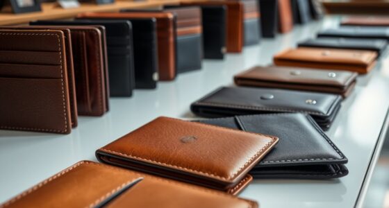 wallet material size features