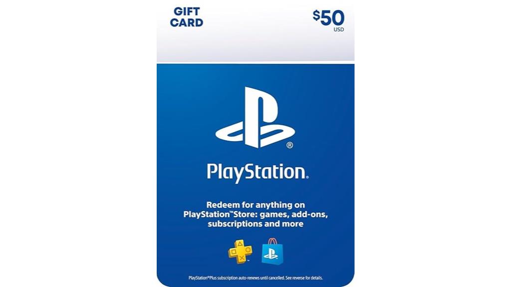 50 physical playstation gift