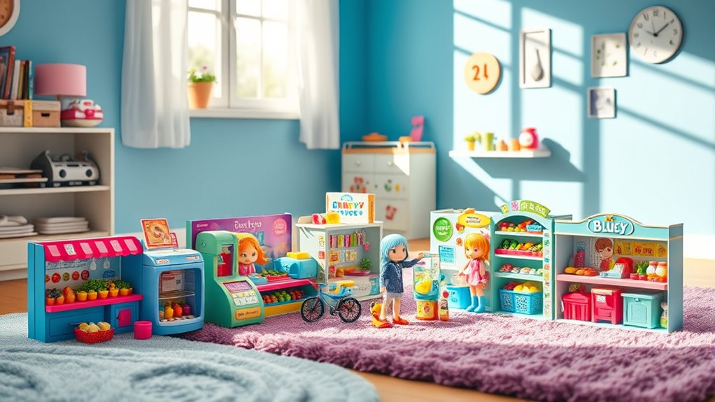 bluey supermarket playsets