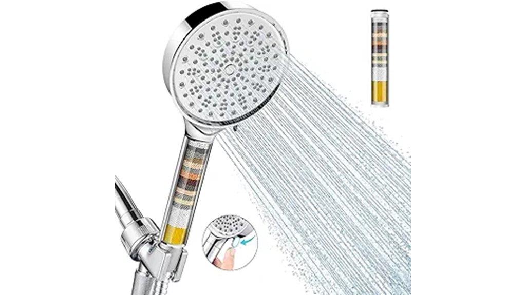 filtered shower head with handheld