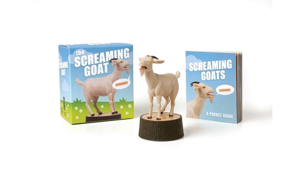 goat figure with scream