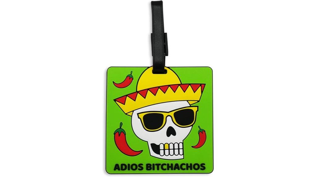 humorous travel identification tag