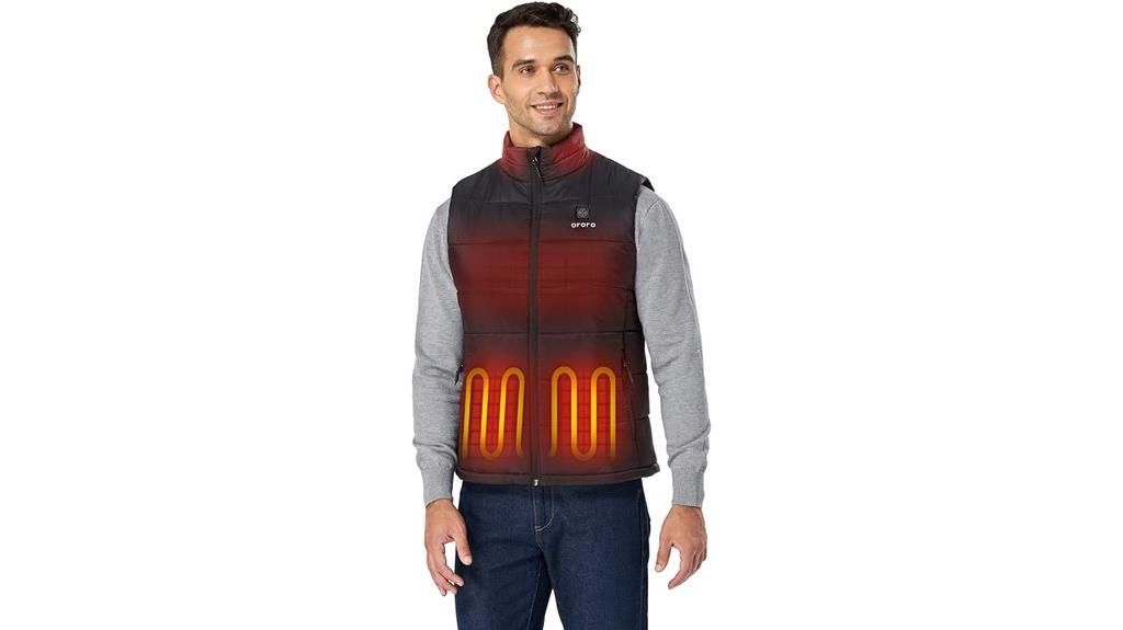 men s lightweight heated vest