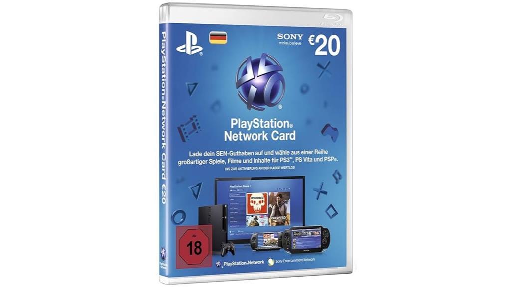 playstation 20 network card