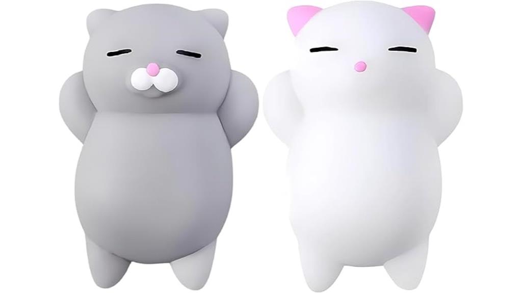 squishy silicone kawaii cats