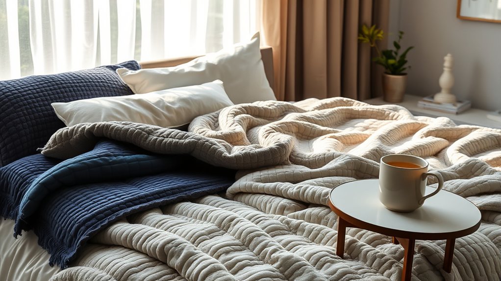 top anxiety relief weighted blankets