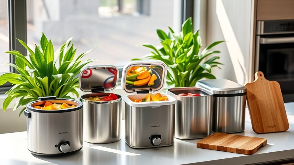 top electric kitchen compost bins