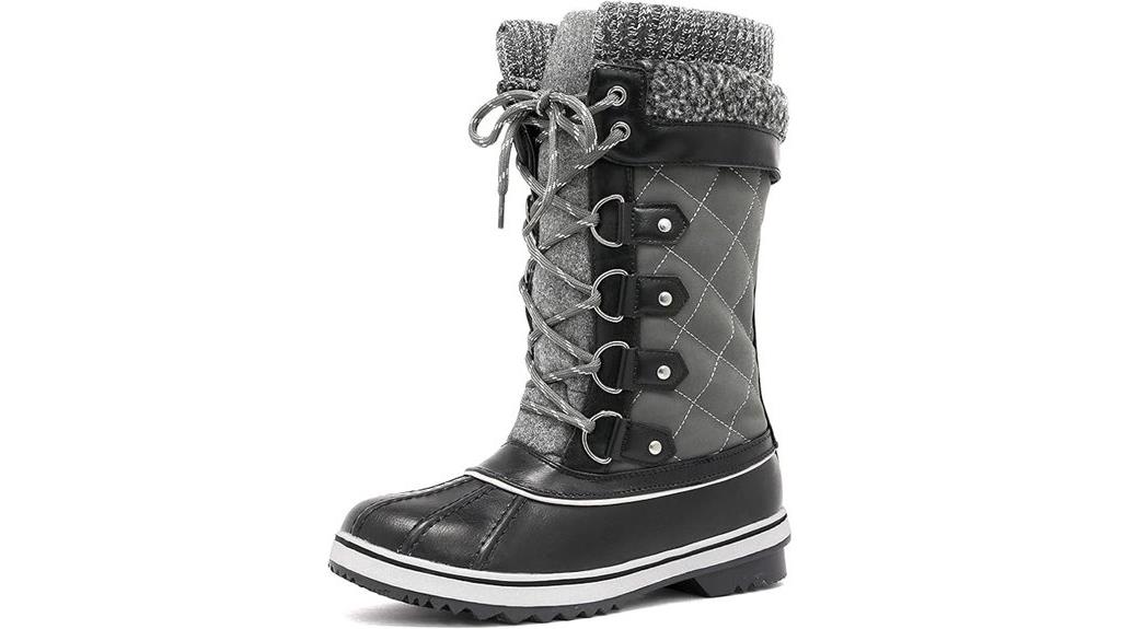 waterproof mid calf winter boots