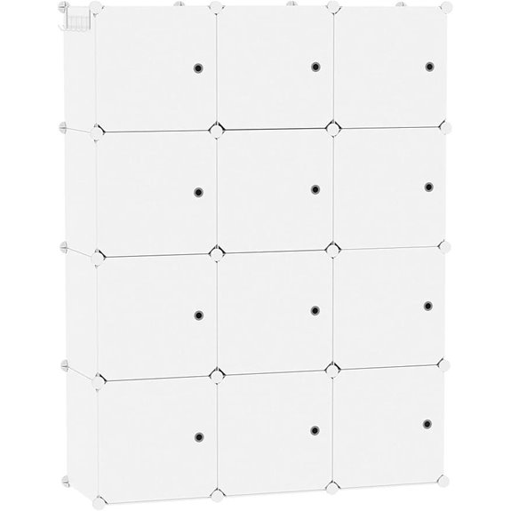 C&AHOME 12-Cube Storage Organizer with Doors