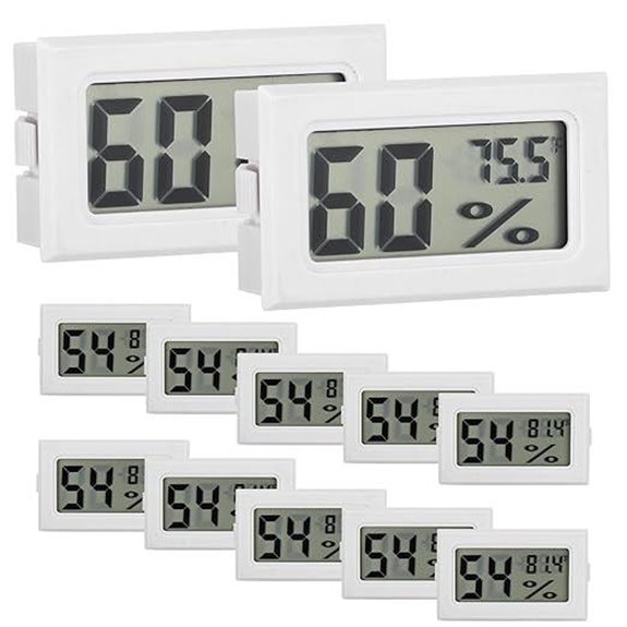 12-Pack Digital Hygrometer for Indoor Use