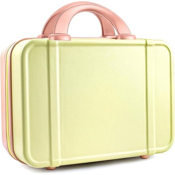 JZRSuitcase 14-Inch Makeup Train Case with Elastic Bands