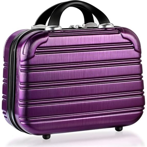 14-Inch Makeup Train Case Portable Cosmetic Organizer