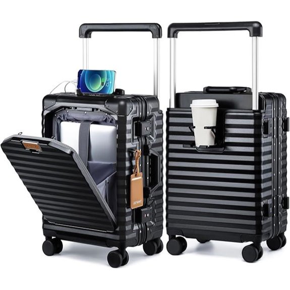 Joyway 20-Inch Hardshell Carry-On with USB & Spinner