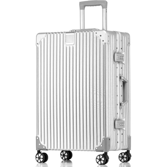 HotWay 24-Inch Hard Shell Checked Luggage with Spinner