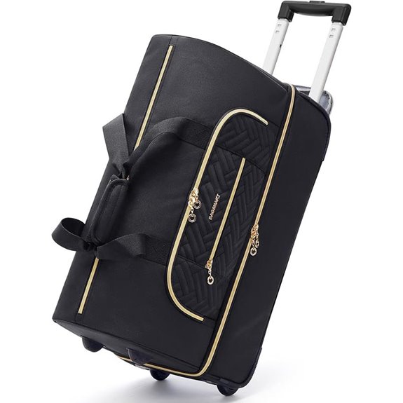 BAGSMART Rolling Duffle Bag with Wheels (45L)