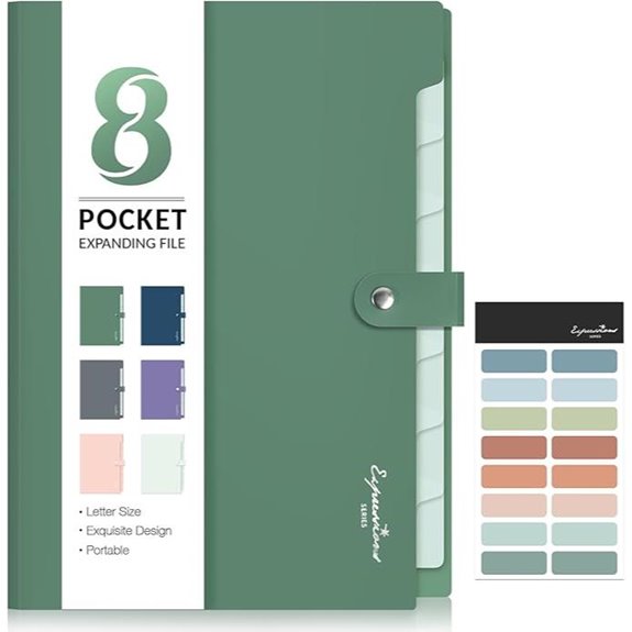 Sooez Accordion File Organizer with Labels