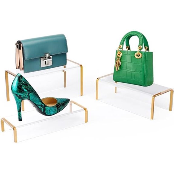 Acrylic Purse & Jewelry Display Stands (3 Pack)