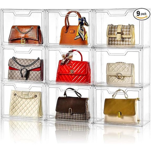 acrylic magnetic purse organizer