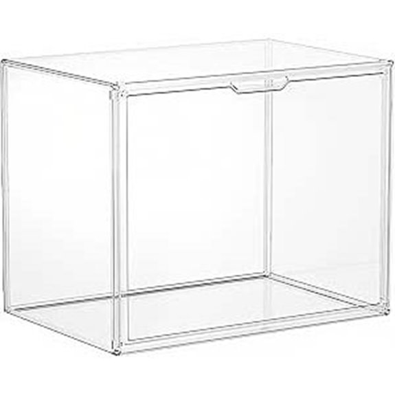 Acrylic Stackable Storage Bins with Lids (1 Pack)