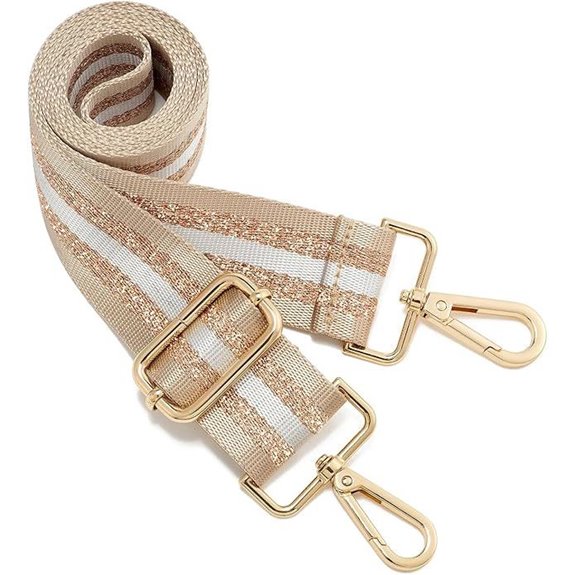 Adjustable Canvas Crossbody Bag with Wide Shoulder Strap