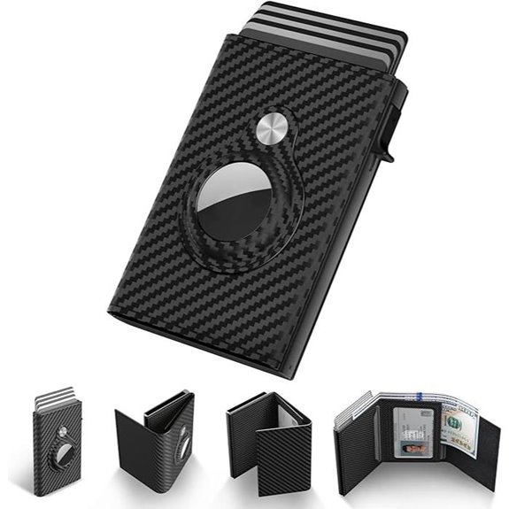 Men's RFID Slim Wallet with AirTag Slot